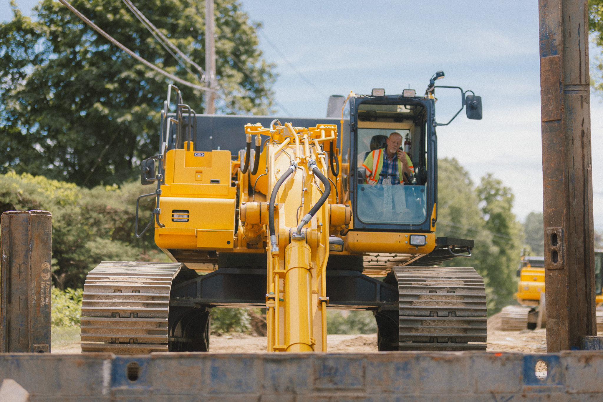 Burns Construction John Deere wheel loader