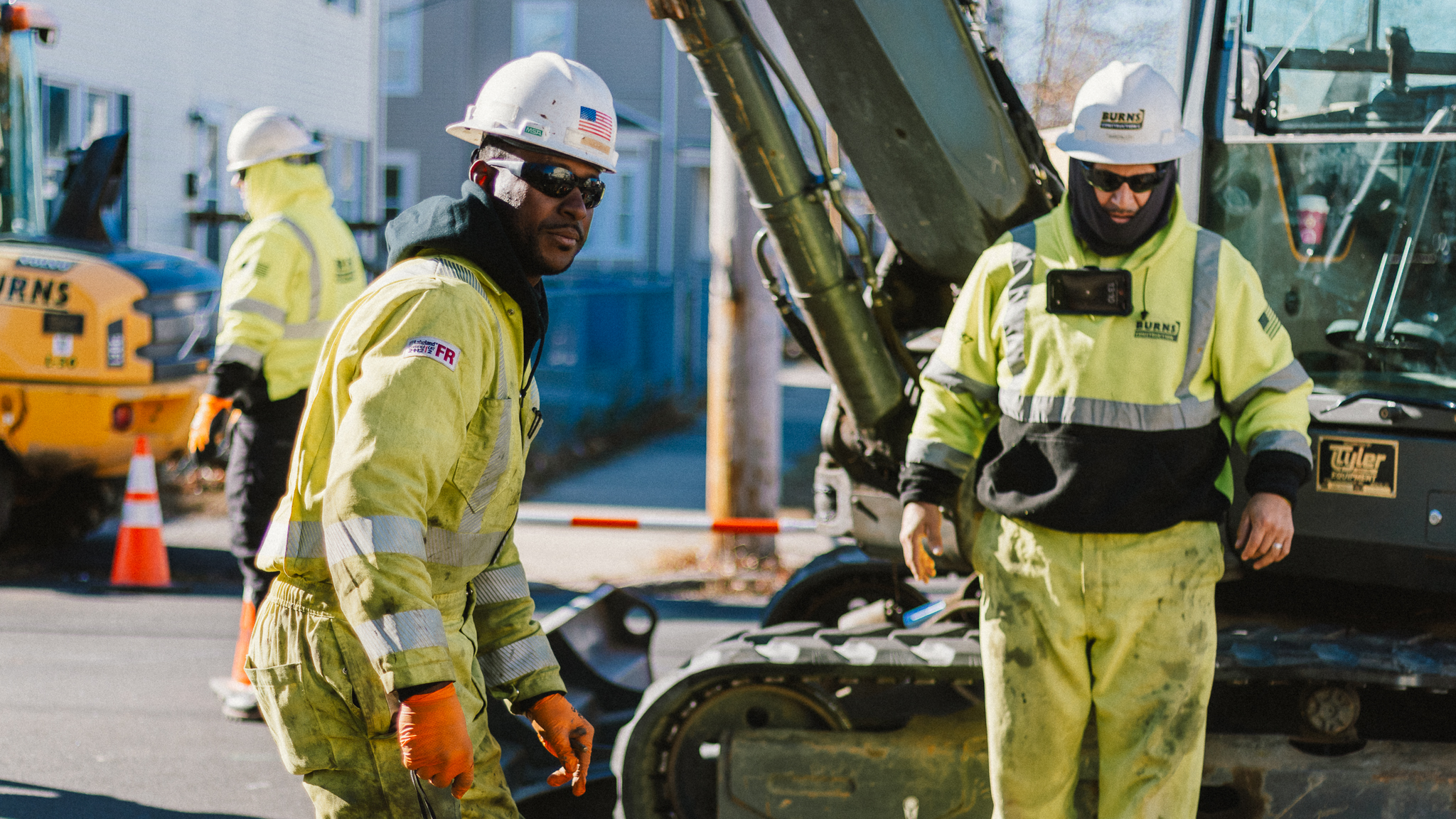 Burns Construction crew at work
