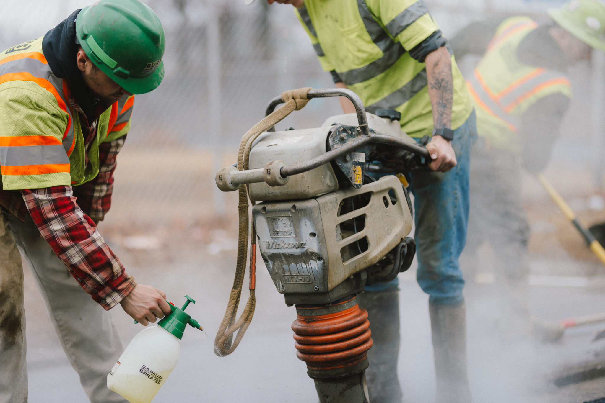 Burns Construction worker